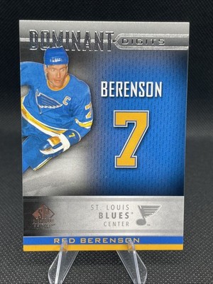 2020 SP Signature Legends Dominant Digits Red Berenson  #DD-5 St Louis Blues