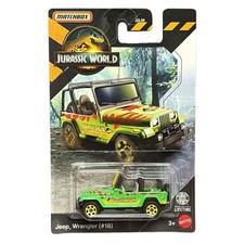 Mattel - Matchbox Jurassic World Toy Vehicles - JEEP WRANGLER 18 JGL15 -New