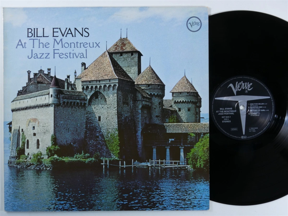 BILL EVANS At Montreux Jazz Festival VERVE LP VG+ germany reissue b