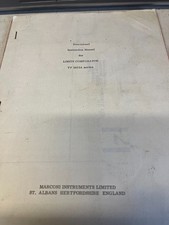 MARCONI LIMITS COMPARATOR  TF2412A  MANUAL VINTAGE