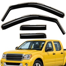 Sun Rain Visors Wind Rain Guards for 2009-2012 Suzuki Equator Crew Cab