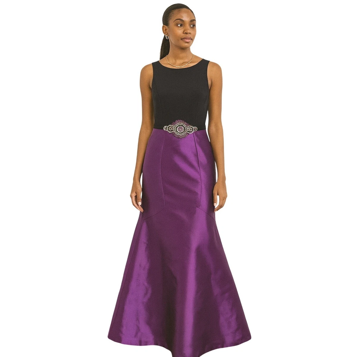 sachin and babi light blue dress Theia Beaded Petal Appliqué Dress