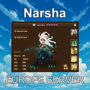 COMPTE SUMMONERS WAR 5LD Europe EUR 600,00 - FR