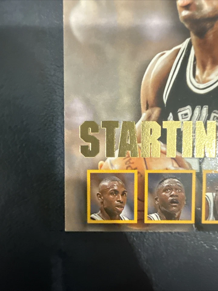 1996-97 NBA HOOPS Starting Five David Robinson San Antonio Spurs Leven HOF - Image 2 of 4