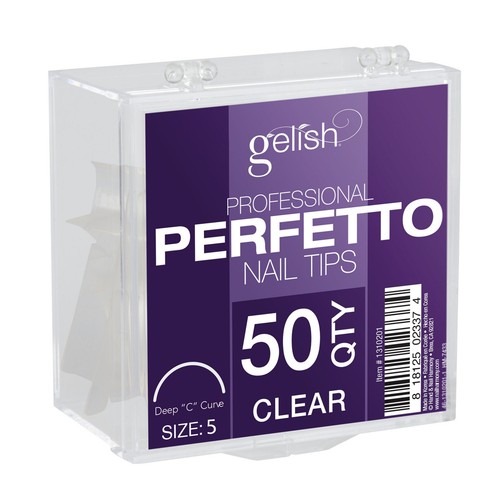Gelish 50ct Perfetto Nail Tips Clear Size 5 - 1310205