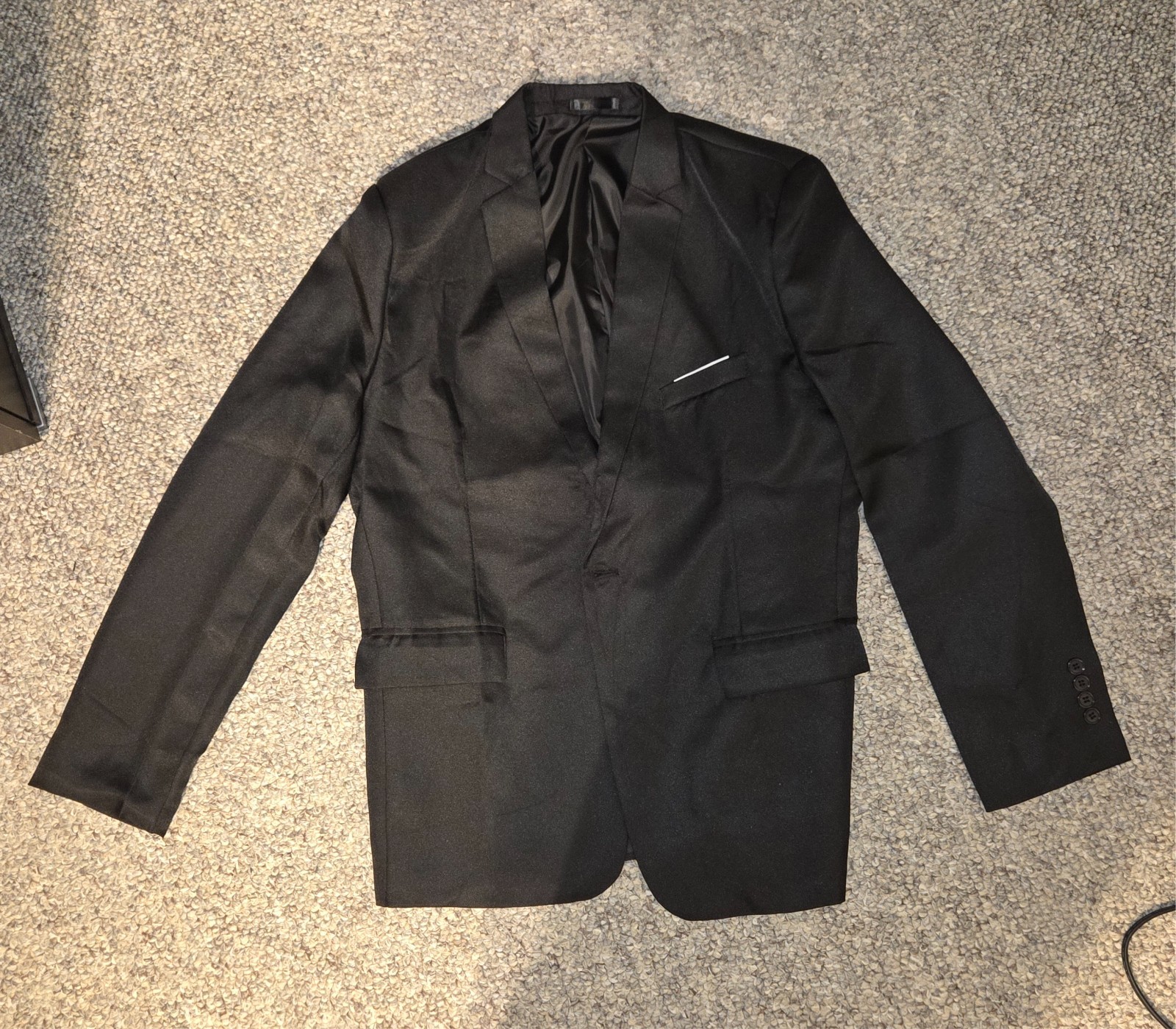 3 piece black suits for men new without tags size 40 regular size