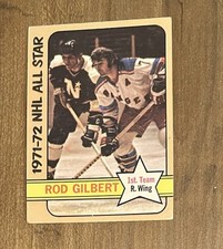 1972-73 Topps Rod Gilbert New York Rangers  All-Star #125 EX-NM