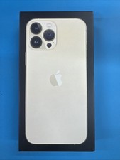 Apple iPhone 13 Pro Max 128GB Gold Empty BOX ONLY Sim Tool  White Apple Sticker