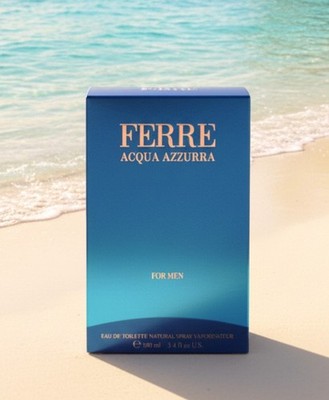 Ferré Acqua Azzurra Herren 100ml Vintage Selten Neu Versiegelt Elegant