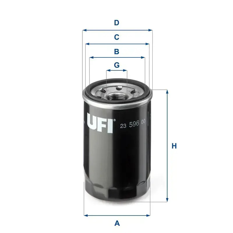 OIL FILTER 23.596.00 FOR ALFA ROMEO 960A1.000 940A1.000/B2.000 1.7L 4cyl - Image 2