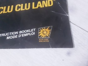 Nintendo Nes Clu Clu Land FRA ASD Notice SEUL Rare 