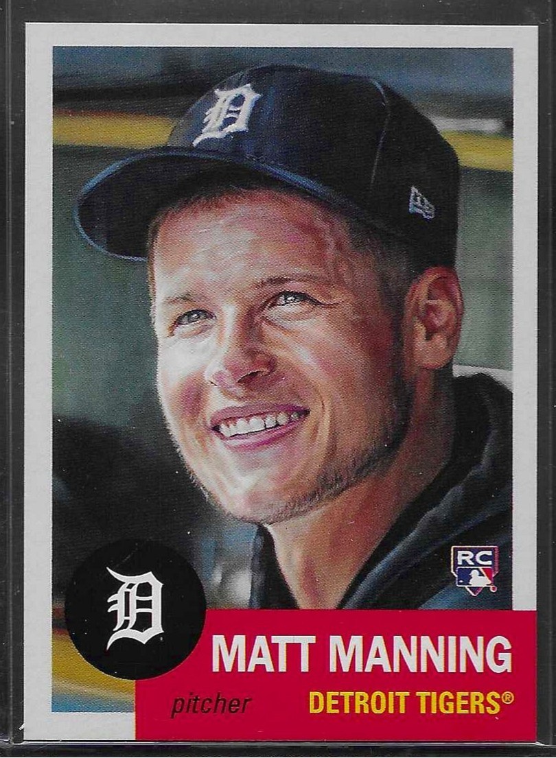 2022 TOPPS LIVING SET # 498 MATT MANNING Rookie Detroit Tigers 2,177 Printed a