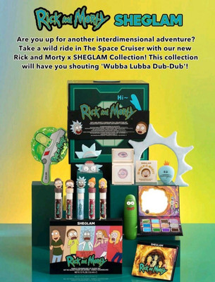 RICK AND MORTY Sheglam 13pcs FULL COLLECTION MAKEUP SET 100