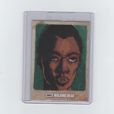 WALKING DEAD SEASON 7 SASHA WILLIAMS SKETCH CARD BY ARTIST RICHARD SERRAO  1/1!