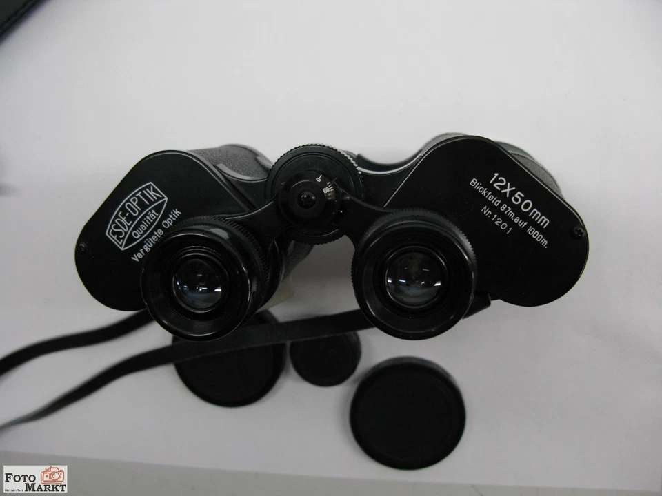Fernglas 12x50 ESDE-OPTIK vergütet Blickfeld 87 m auf 1000 m Binocular - Bild 2 von 3