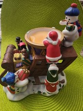 Partylite Duftlampe Frosty Weihnachtsschlitten P8538 Schneemann Zuckerstangen