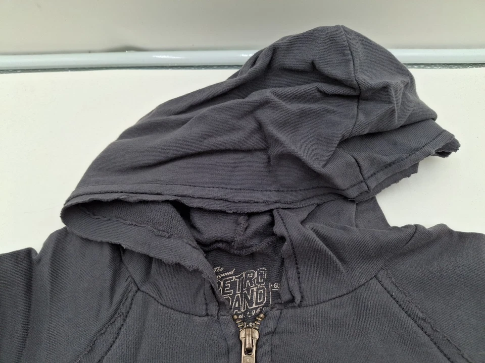 Chaqueta con Capucha Buffalo Sabres Marca Retro Para Mujer Gris Cremallera Completa Polar, Nueva Foto 4 de 4