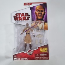 STAR WARS The Clone Wars MACE WINDU CW06 Hasbro MOC OVP + Star Case