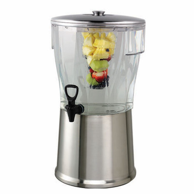 5 Gallon Stainless Steel Beverage Dispenser with Infuser Tube - NSF Certified