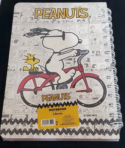 Peanuts Snoopy Hardcover Journal Spiral Notebook New - Picture 5 of 5
