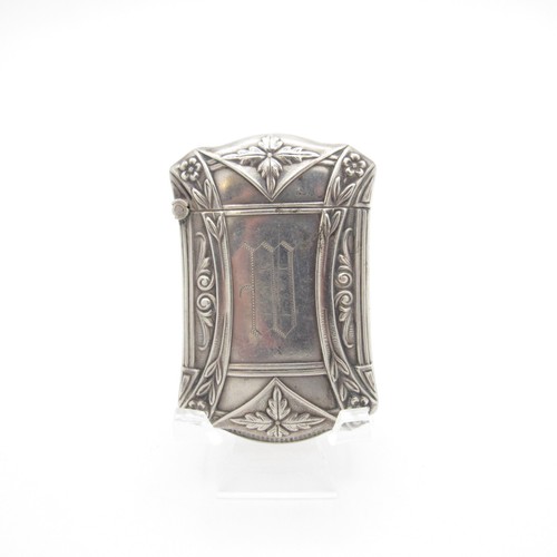 Antique Art Deco Design Sterling Match Safe, Matchsafe, Vesta