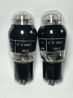 RARE MATCHED PAIR OF STC BRIMAR CV1947 6L6G KT66 MILITARY SPEC 1965