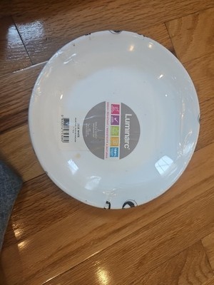 Luminarc Zelie White 7'' Set Of 6 Salad Plates Break Resistant