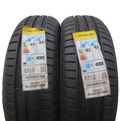 2 x DUNLOP 185/65 R15 88H Sport Bluresponse Sommerreifen VOLL 2016