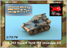 Redog 1:72 British M3 Stuart Tank Stowage set.