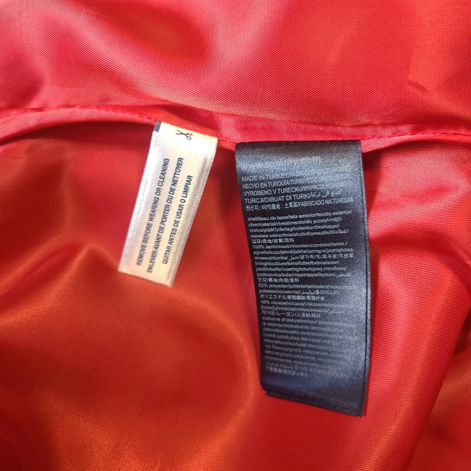 GiGi Hadid X Tommy Hilfiger 100% Lamb Leather Dark Blue Navy Skirt Size 8 - Image 4 of 4