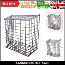 Large Letter Box Door Cage Guard - Secure, Black, Suitable for PVC & Wooden D...