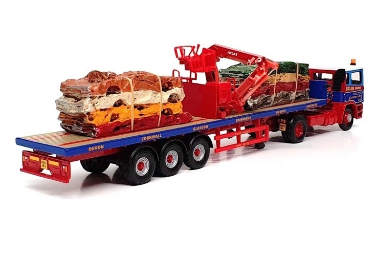 Corgi CC11910 ERF EC Flatbed with Crane – Brian Harris - 1:50 scale mint boxed - Image 2 of 3