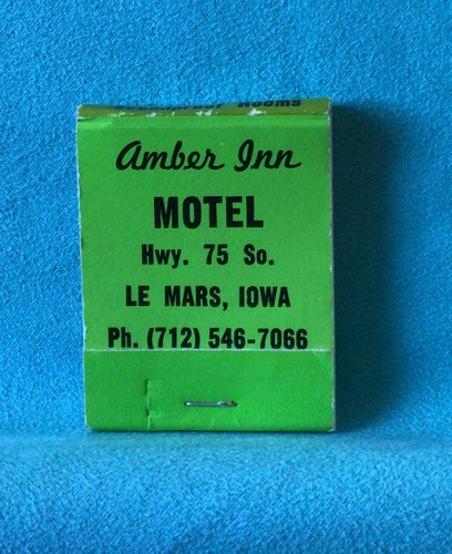 Matchbook Amber Inn Motel Le Mars Iowa