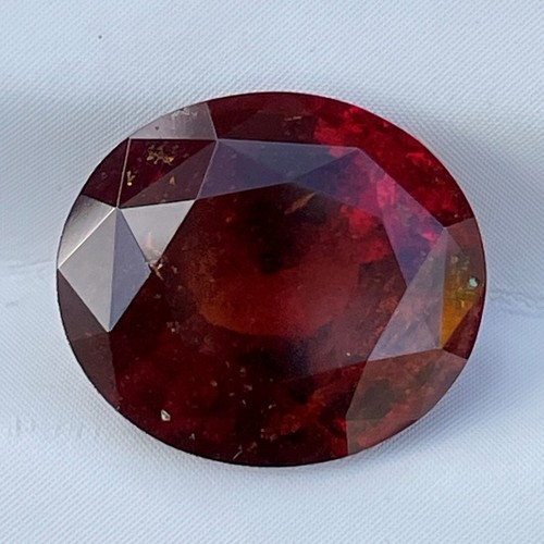 Natural Orangish Red Hessonite Garnet 5.57 Cts Oval Cut Sri Lanka Loose Gemstone