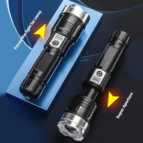 120000000Lumens Super Bright LED Tactical Flashlight USB Rechargeable Work Light - Picture 3 of 9