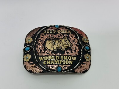 The Most Wanted Custom Silver Buckle 2023 OSHA World Champion | eBay