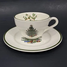 Cuthbertson England Original Christmas Tree Coffee Tea Cup and Saucer