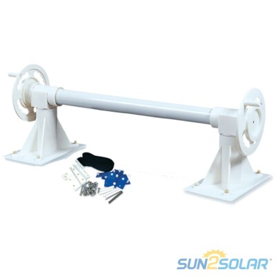 Sun2Solar In-Ground Swimming Pool Solar Blanket Cover Reel Up to 16 & 20' Wide