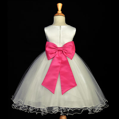 #ad IVORY PRINCESS PARTY DRESS FLOWER GIRL BIRTHDAY PAGEANT BRIDAL RECEPTION HOLIDAY $29.99