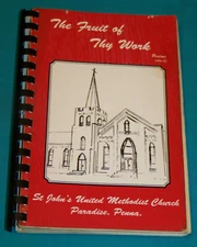 St. John's United Methodist Church Paradise PA Cookbook 1993 Pennsylvania