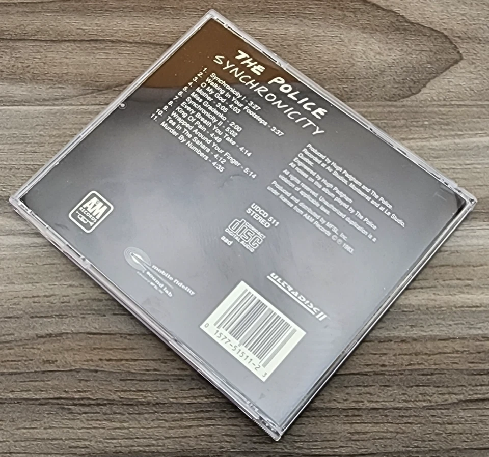 The Police Synchronicity CD MFSL ULTRADISC JAPAN 24KT GOLD DISC LIMITED ED. RARE Foto 2 de 4