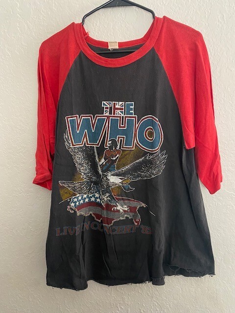 【vintageバンドT】THE WHO FAREWELL TOUR '82 VTG THE WHO LIVE IN CONCERT 1982 FAREWELL TOUR T-SHIRT 3/4