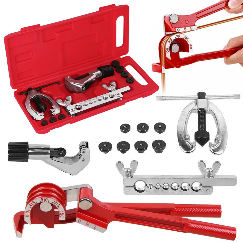 Bördelgerät +10m Bremsleitung Bremsrohr Stahl 4,75mm +Verbinder+Verschraubungen - Bild 3 von 4