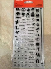 Clear Acrylic Stamp Set by Fiskars Stamps Life Moments 106070-1001 New