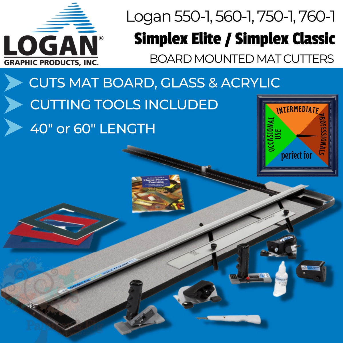 Logan Mat Board Cutter Simplex Classic Elite 550-1, 560-1, 750-1
