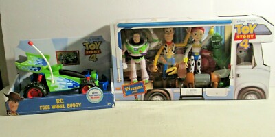 DISNEY PIXAR TOY STORY 4 RV FRIENDS 6 FIGURES FORKY SLINKY REX BUZZ JESSIE & RC | eBay