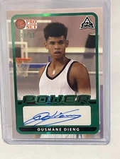 ousmane dieng auto Power Pro Set Rookie Card Number To Fifty
