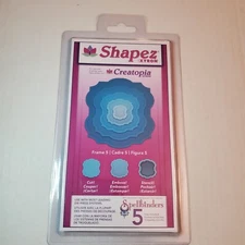 Spellbinders Shapez Xyron Creatopia Frame 5 Dies - Set of 5 - Card Making NEW