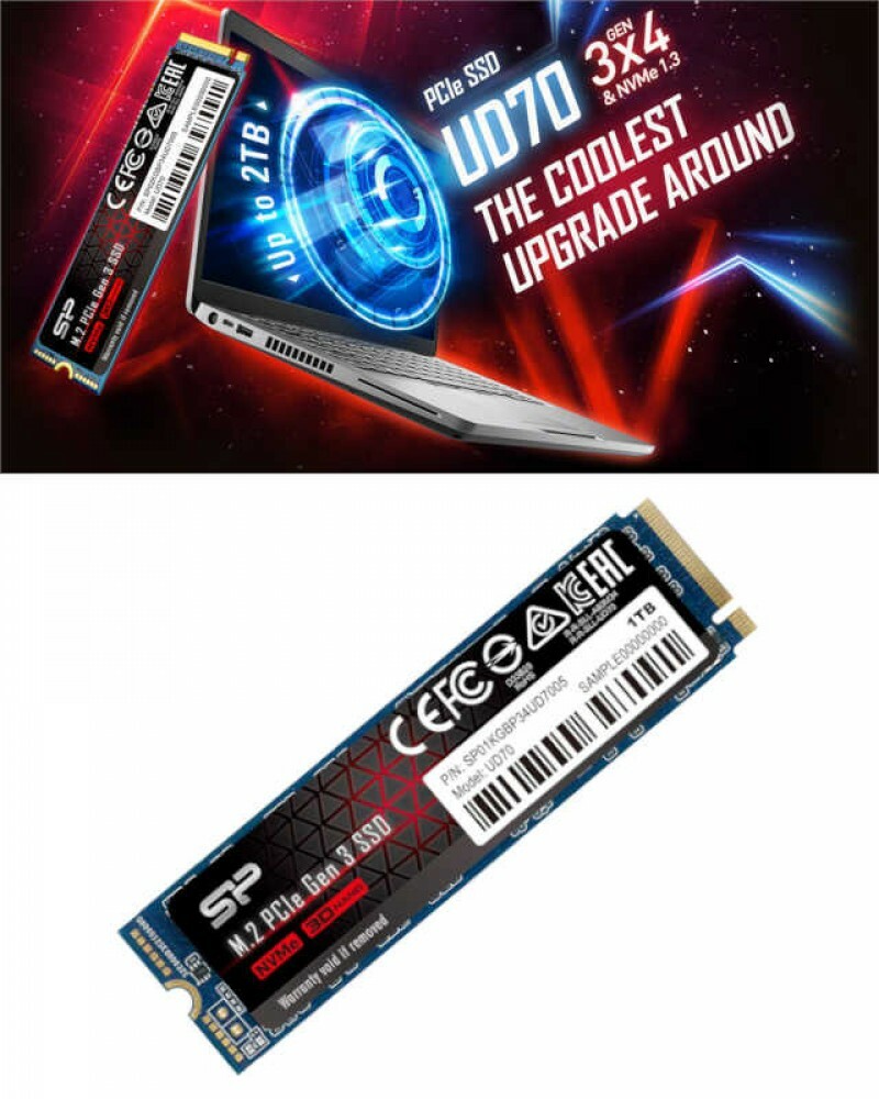 Silicon Power UD70 Series SSD 1TB M.2 2280 NVMe PCIe 3.0x4 Fedex