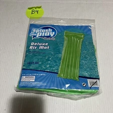 Splash & Play Deluxe Air Mat Pool Float 6 Feet X 27 Inches Green Bestway New